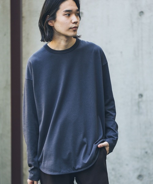 URBAN RESEARCH Sonny Label（アーバンリサーチサニーレーベル）の「『抗菌/防臭』レイヤードロングスリーブTシャツ（Tシャツ/カットソー・メンズ・ナチュラル/チャコールグレー/ホワイト・MEDIUM/LARGE）」の3枚目の写真