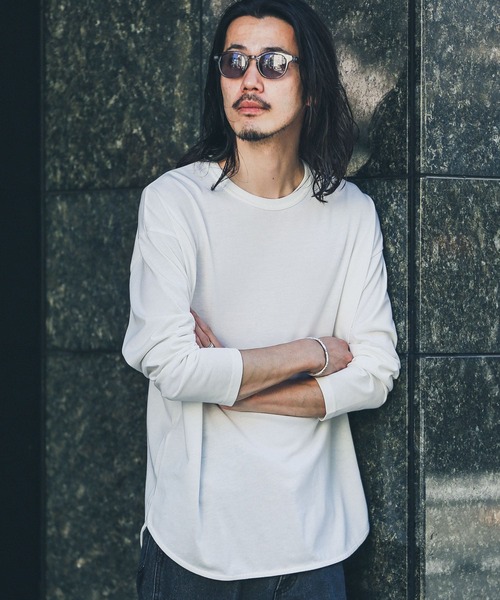 URBAN RESEARCH Sonny Label（アーバンリサーチサニーレーベル）の「『抗菌/防臭』レイヤードロングスリーブTシャツ（Tシャツ/カットソー・メンズ・ナチュラル/チャコールグレー/ホワイト・MEDIUM/LARGE）」の16枚目の写真