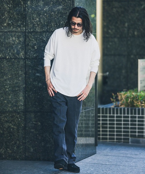 URBAN RESEARCH Sonny Label（アーバンリサーチサニーレーベル）の「『抗菌/防臭』レイヤードロングスリーブTシャツ（Tシャツ/カットソー・メンズ・ナチュラル/チャコールグレー/ホワイト・MEDIUM/LARGE）」の17枚目の写真