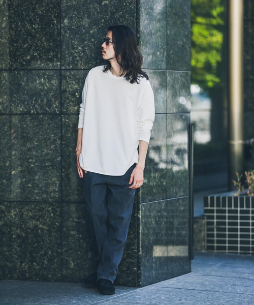 URBAN RESEARCH Sonny Label（アーバンリサーチサニーレーベル）の「『抗菌/防臭』レイヤードロングスリーブTシャツ（Tシャツ/カットソー・メンズ・ナチュラル/チャコールグレー/ホワイト・MEDIUM/LARGE）」の18枚目の写真