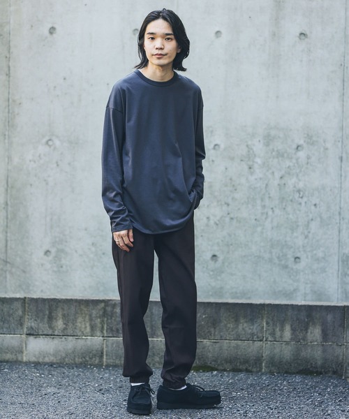 URBAN RESEARCH Sonny Label（アーバンリサーチサニーレーベル）の「『抗菌/防臭』レイヤードロングスリーブTシャツ（Tシャツ/カットソー・メンズ・ナチュラル/チャコールグレー/ホワイト・MEDIUM/LARGE）」の20枚目の写真
