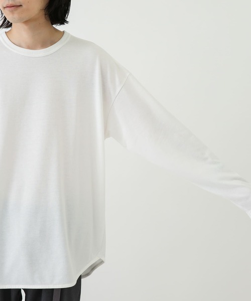 URBAN RESEARCH Sonny Label（アーバンリサーチサニーレーベル）の「『抗菌/防臭』レイヤードロングスリーブTシャツ（Tシャツ/カットソー・メンズ・ナチュラル/チャコールグレー/ホワイト・MEDIUM/LARGE）」の6枚目の写真