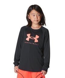 UNDER ARMOUR（アンダーアーマー）の「UAテック ビッグロゴ ロングスリーブTシャツ（バスケットボール/KIDS）（Tシャツ/カットソー）」