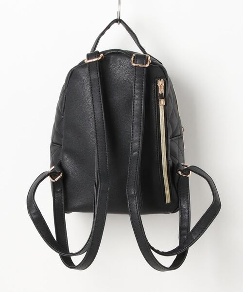 LOVETOXIC（ラブトキシック）の「キルティング合皮ミニリュック（バックパック/リュック・キッズ・オフホワイト/ブラック/サックスブルー・FREE）」の4枚目の写真