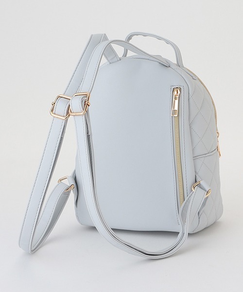 LOVETOXIC（ラブトキシック）の「キルティング合皮ミニリュック（バックパック/リュック・キッズ・オフホワイト/ブラック/サックスブルー・FREE）」の8枚目の写真