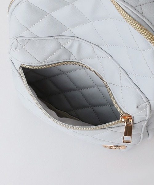 LOVETOXIC（ラブトキシック）の「キルティング合皮ミニリュック（バックパック/リュック・キッズ・オフホワイト/ブラック/サックスブルー・FREE）」の16枚目の写真