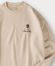 SlashDate（スラッシュデイト）の「BEARD MANワンポイント刺繍ポンチスウェードスウェット/プルオーバー（スウェット・レディース）」