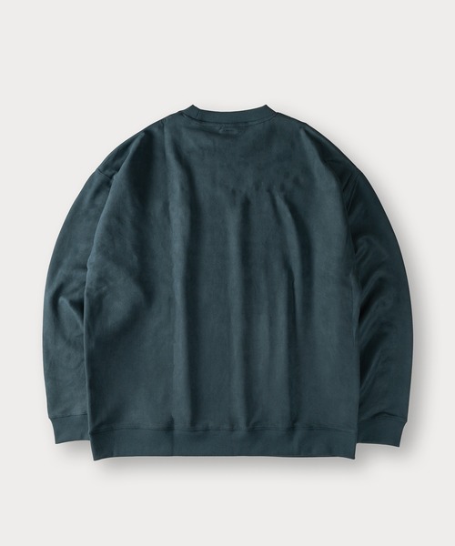 SlashDate(スラッシュデイト)の「BEARD MANワンポイント刺繍ポンチスウェードスウェット/プルオーバー(スウェット・メンズ・アイボリー/チャコールグレー/グレー系その他/グリーン/ブラウン/オフホワイト・L/M)」の13枚目の写真