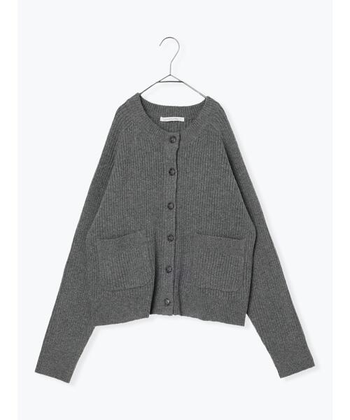 sm2rhythm（サマンサモスモスリズム）の「リブニットカーディガン（カーディガン/ボレロ・レディース・グレー/ブルー/ベージュ・F）」の2枚目の写真