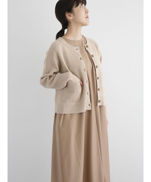 sm2rhythm（サマンサモスモスリズム）の「リブニットカーディガン（カーディガン/ボレロ・レディース・グレー/ブルー/ベージュ・F）」の6枚目の写真