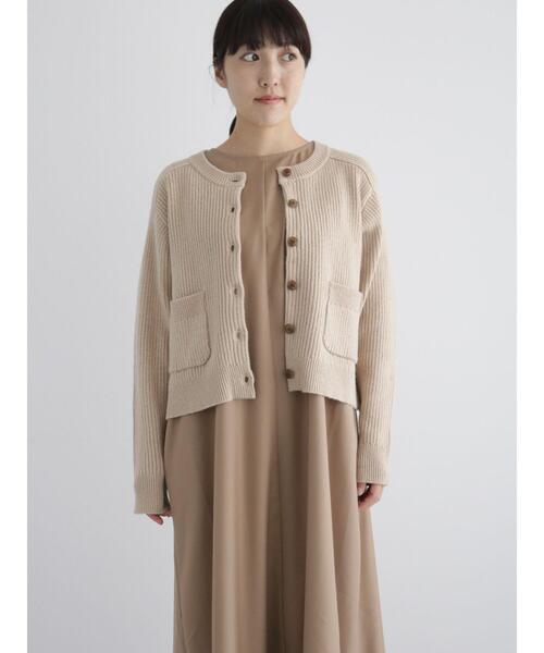 sm2rhythm（サマンサモスモスリズム）の「リブニットカーディガン（カーディガン/ボレロ・レディース・グレー/ブルー/ベージュ・F）」の12枚目の写真