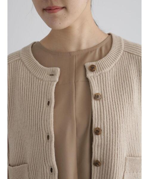 sm2rhythm（サマンサモスモスリズム）の「リブニットカーディガン（カーディガン/ボレロ・レディース・グレー/ブルー/ベージュ・F）」の15枚目の写真