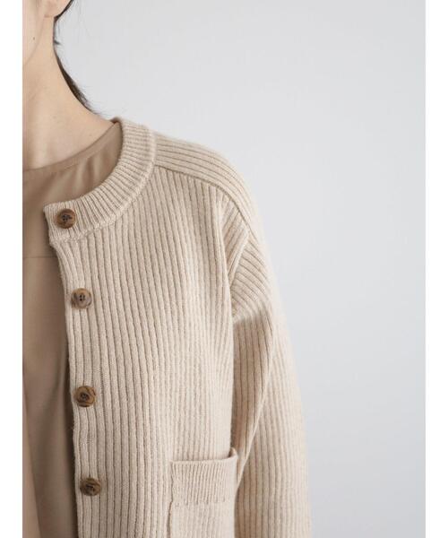 sm2rhythm（サマンサモスモスリズム）の「リブニットカーディガン（カーディガン/ボレロ・レディース・グレー/ブルー/ベージュ・F）」の16枚目の写真