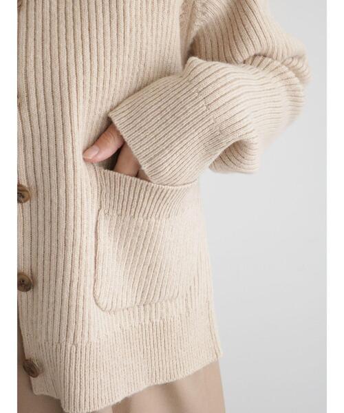 sm2rhythm（サマンサモスモスリズム）の「リブニットカーディガン（カーディガン/ボレロ・レディース・グレー/ブルー/ベージュ・F）」の18枚目の写真