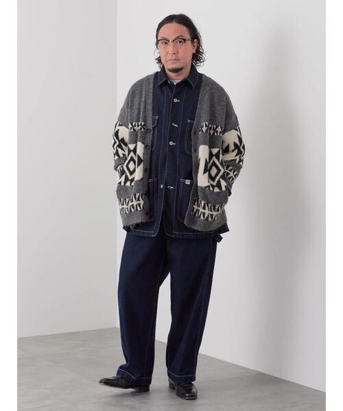 CRAFT STANDARD BOUTIQUE（クラフトスタンダードブティック）の「【男女兼用】オルテガ柄カーディガン　◆（カーディガン/ボレロ・レディース・グレー/ブラック/ベージュ・L/M）」の20枚目の写真