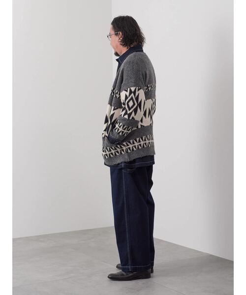 CRAFT STANDARD BOUTIQUE（クラフトスタンダードブティック）の「【男女兼用】オルテガ柄カーディガン　◆（カーディガン/ボレロ・レディース・グレー/ブラック/ベージュ・L/M）」の19枚目の写真