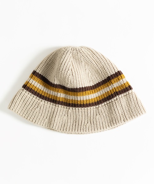MUHET（ミュエータ）の「ニットバケットハット（ハット・レディース・ブラック/ライトベージュ・FREE）」の3枚目の写真