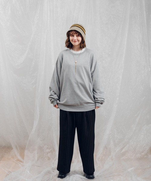 MUHET（ミュエータ）の「ニットバケットハット（ハット・レディース・ブラック/ライトベージュ・FREE）」の6枚目の写真