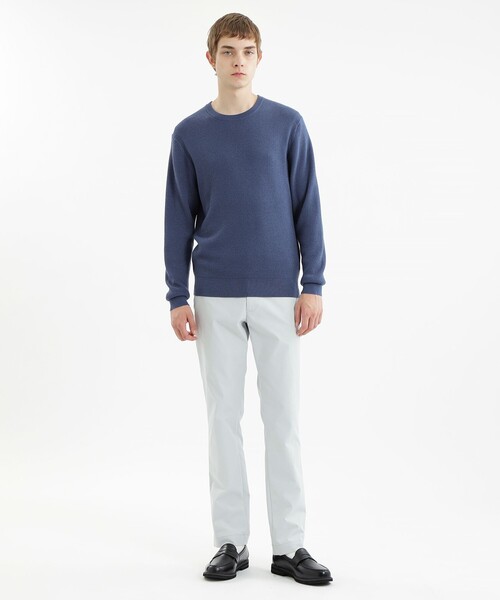 MACKINTOSH PHILOSOPHY(マッキントッシュ フィロソフィー)の「ミニワッフル クルーネックニット(ニット/セーター・メンズ・ライトブルー/ダークネイビー/オフホワイト/イエロー系その他3・40/38)」の6枚目の写真