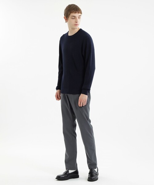 MACKINTOSH PHILOSOPHY(マッキントッシュ フィロソフィー)の「ミニワッフル クルーネックニット(ニット/セーター・メンズ・ライトブルー/ダークネイビー/オフホワイト/イエロー系その他3・40/38)」の7枚目の写真
