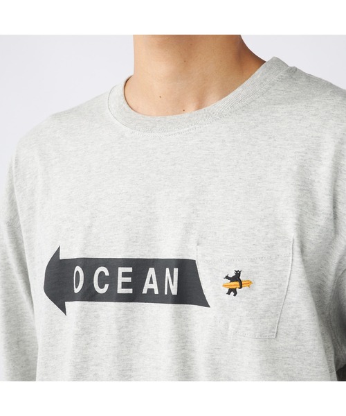 Ocean Pacific(オーシャンパシフィック)の「Ocean Pacific/オーシャンパシフィック Tシャツ 長袖 ブランドロゴ サーフボード ポケット付きシャツ(Tシャツ/カットソー・メンズ・ヘザーグレー/アイボリー/チャコールグレー/ネイビー・XL/M/L)」の14枚目の写真