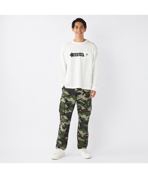 Ocean Pacific(オーシャンパシフィック)の「Ocean Pacific/オーシャンパシフィック Tシャツ 長袖 ブランドロゴ サーフボード ポケット付きシャツ(Tシャツ/カットソー・メンズ・ヘザーグレー/アイボリー/チャコールグレー/ネイビー・XL/M/L)」の19枚目の写真