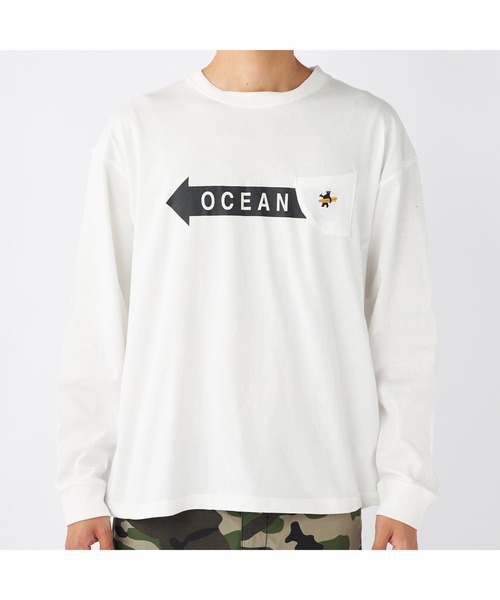 Ocean Pacific(オーシャンパシフィック)の「Ocean Pacific/オーシャンパシフィック Tシャツ 長袖 ブランドロゴ サーフボード ポケット付きシャツ(Tシャツ/カットソー・メンズ・ヘザーグレー/アイボリー/チャコールグレー/ネイビー・XL/M/L)」の21枚目の写真