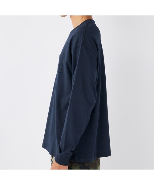 Ocean Pacific(オーシャンパシフィック)の「Ocean Pacific/オーシャンパシフィック Tシャツ 長袖 ブランドロゴ サーフボード ポケット付きシャツ(Tシャツ/カットソー・メンズ・ヘザーグレー/アイボリー/チャコールグレー/ネイビー・XL/M/L)」の7枚目の写真