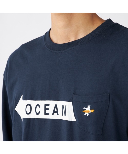 Ocean Pacific(オーシャンパシフィック)の「Ocean Pacific/オーシャンパシフィック Tシャツ 長袖 ブランドロゴ サーフボード ポケット付きシャツ(Tシャツ/カットソー・メンズ・ヘザーグレー/アイボリー/チャコールグレー/ネイビー・XL/M/L)」の16枚目の写真
