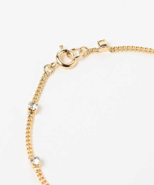 Ray BEAMS(レイビームス)の「ビジュー チェーン ブレスレット(ブレスレット・レディース・ゴールド/シルバー・ONE SIZE)」の8枚目の写真