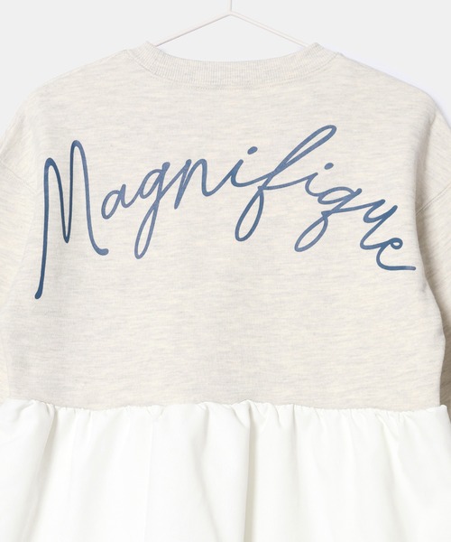 ROPE' PICNIC(ロペピクニック)の「【KIDS】バックプリント裏毛ティアードワンピース(ワンピース・キッズ・チャコールグレー/グレー系その他・110/120/130/140/150)」の10枚目の写真