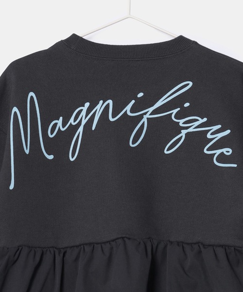 ROPE' PICNIC(ロペピクニック)の「【KIDS】バックプリント裏毛ティアードワンピース(ワンピース・キッズ・チャコールグレー/グレー系その他・110/120/130/140/150)」の11枚目の写真