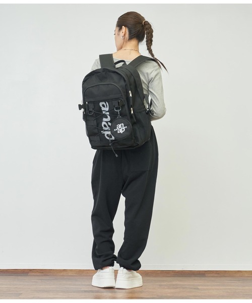 ANAP（アナップ）の「anapロゴリュック（バックパック/リュック・レディース・ブラック/ブルー・FREE）」の8枚目の写真
