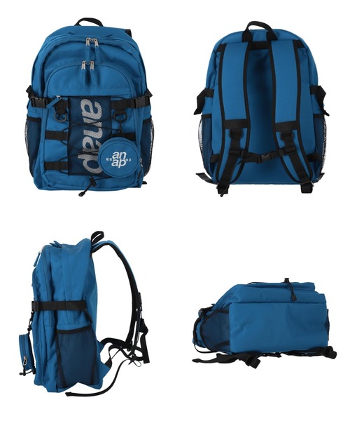 ANAP（アナップ）の「anapロゴリュック（バックパック/リュック・レディース・ブラック/ブルー・FREE）」の12枚目の写真