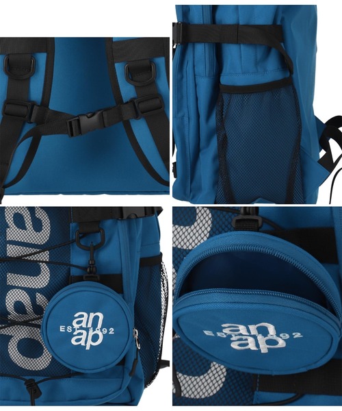 ANAP（アナップ）の「anapロゴリュック（バックパック/リュック・レディース・ブラック/ブルー・FREE）」の14枚目の写真