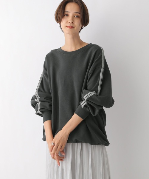 LEPSIM(レプシィム)の「ラインスウェットプルオーバー 977236(Tシャツ/カットソー・レディース・ブラック/ライトグレー/チャコールグレー/オフホワイト/グレー系その他・FREE/SHORT)」の18枚目の写真