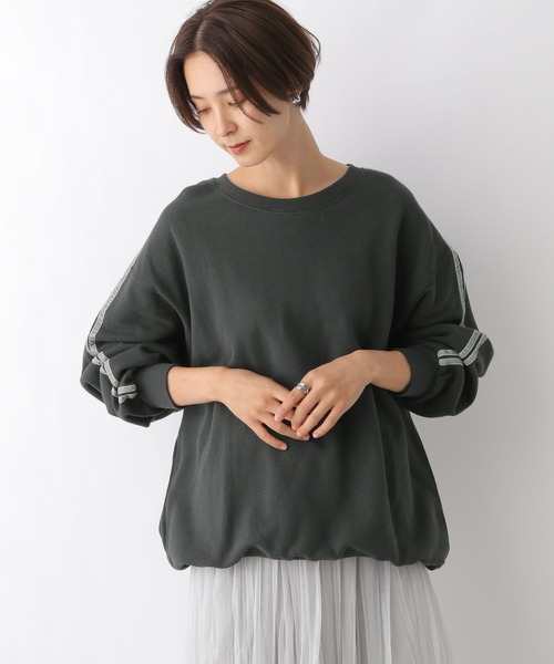 LEPSIM(レプシィム)の「ラインスウェットプルオーバー 977236(Tシャツ/カットソー・レディース・ブラック/ライトグレー/チャコールグレー/オフホワイト/グレー系その他・FREE/SHORT)」の19枚目の写真