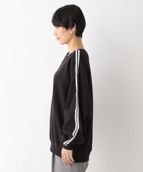 LEPSIM(レプシィム)の「ラインスウェットプルオーバー 977236(Tシャツ/カットソー・レディース・ブラック/ライトグレー/チャコールグレー/オフホワイト/グレー系その他・FREE/SHORT)」の21枚目の写真