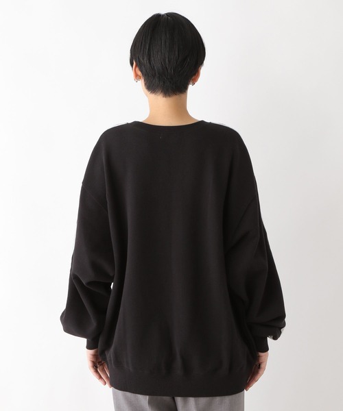 LEPSIM(レプシィム)の「ラインスウェットプルオーバー 977236(Tシャツ/カットソー・レディース・ブラック/ライトグレー/チャコールグレー/オフホワイト/グレー系その他・FREE/SHORT)」の22枚目の写真