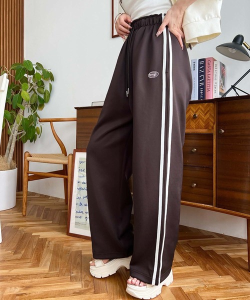 セール】ロゴ刺繍トラックジャージパンツ（その他パンツ