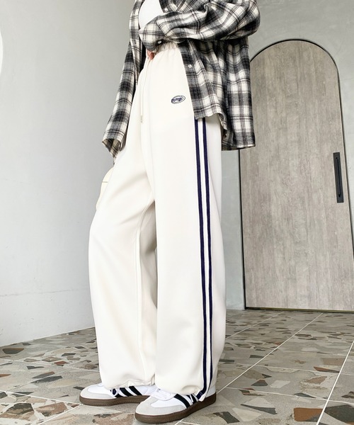 セール】ロゴ刺繍トラックジャージパンツ（その他パンツ）｜moment+