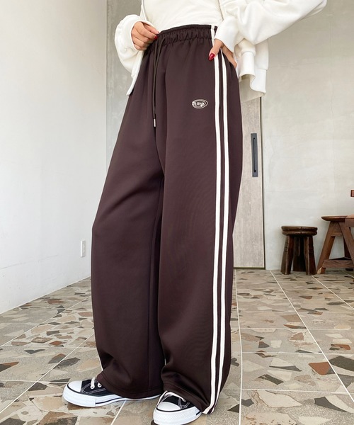 セール】ロゴ刺繍トラックジャージパンツ（その他パンツ）｜moment+