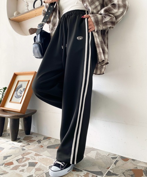 セール】ロゴ刺繍トラックジャージパンツ（その他パンツ）｜moment+