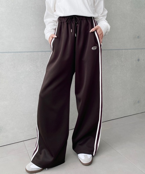 セール】ロゴ刺繍トラックジャージパンツ（その他パンツ）｜moment+