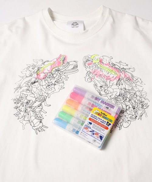 STOF(ストフ)の「UTAGE Coloring Big Tee(Tシャツ/カットソー・メンズ・ホワイト・S/M)」の15枚目の写真