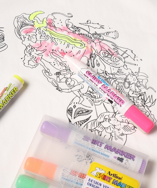 STOF(ストフ)の「UTAGE Coloring Big Tee(Tシャツ/カットソー・メンズ・ホワイト・S/M)」の7枚目の写真