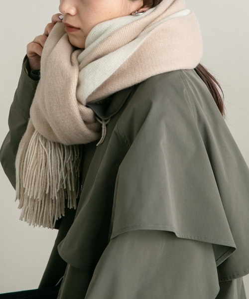 KBF(ケイビーエフ)の「リバーシブルストール(ストール/ショール・レディース・ベージュ系その他/グレー系その他/ブルー系その他・ONE)」の14枚目の写真