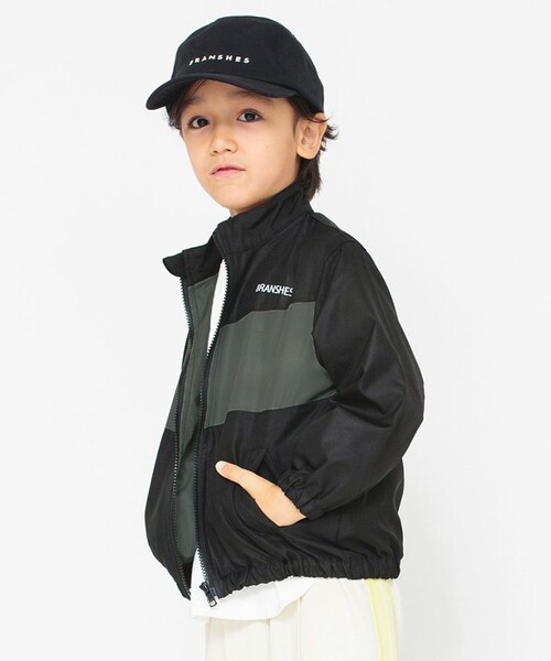 BRANSHES（ブランシェス）の「【男女兼用】ウィンドブレーカー（ブルゾン・キッズ・ブラック/ネイビー/サックスブルー・100/140/150/130/110/120/90）」の14枚目の写真