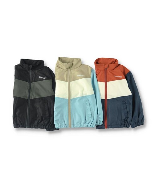 BRANSHES（ブランシェス）の「【男女兼用】ウィンドブレーカー（ブルゾン・キッズ・ブラック/ネイビー/サックスブルー・100/140/150/130/110/120/90）」の10枚目の写真
