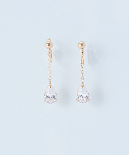 Phoebe（フィービィー）の「【K10】ドロップビジューイヤリング/BOX付き（イヤリング・レディース・イエローゴールド・FREE）」の6枚目の写真